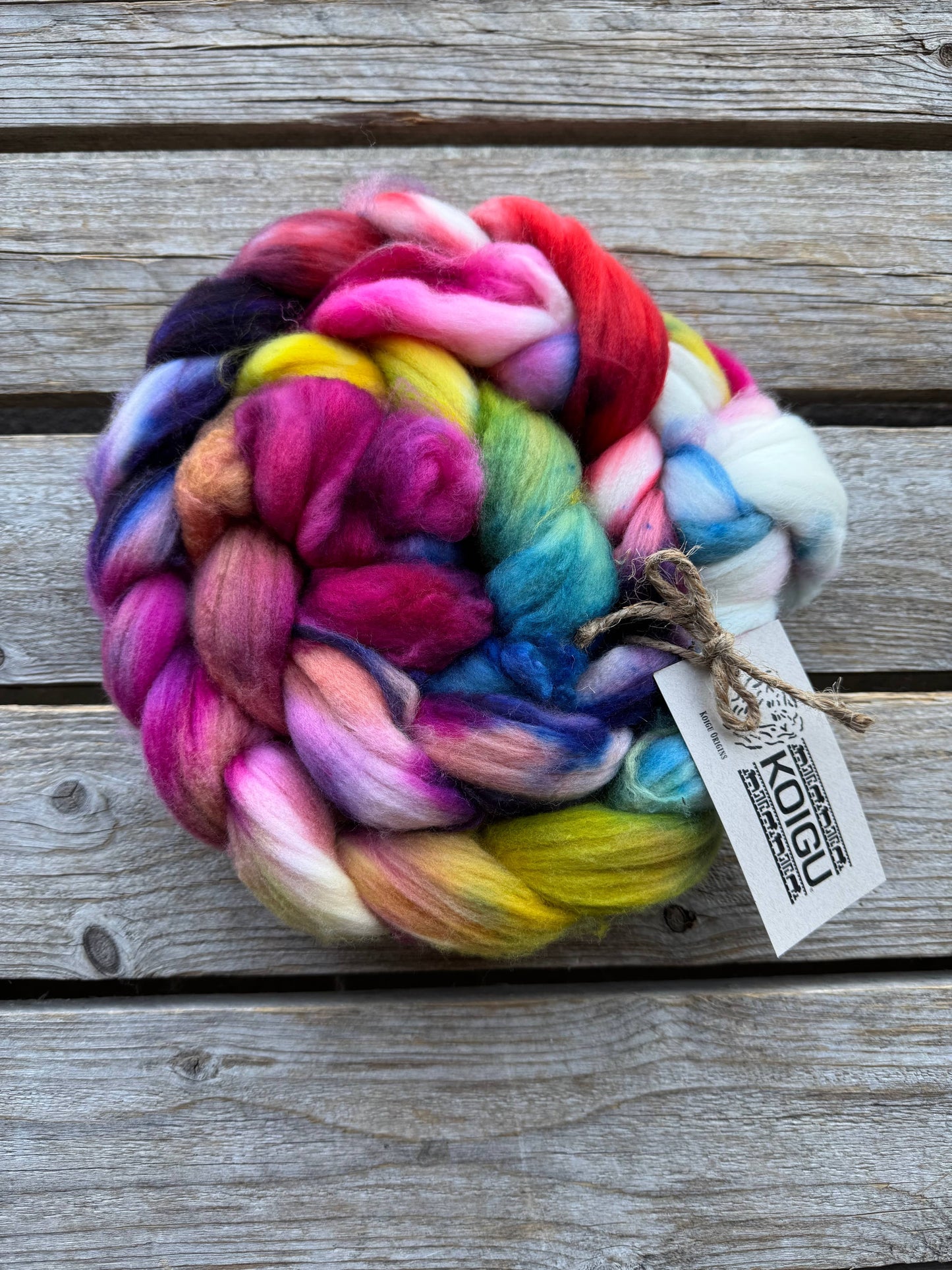 Koigu Fiber Merino Roving Braids