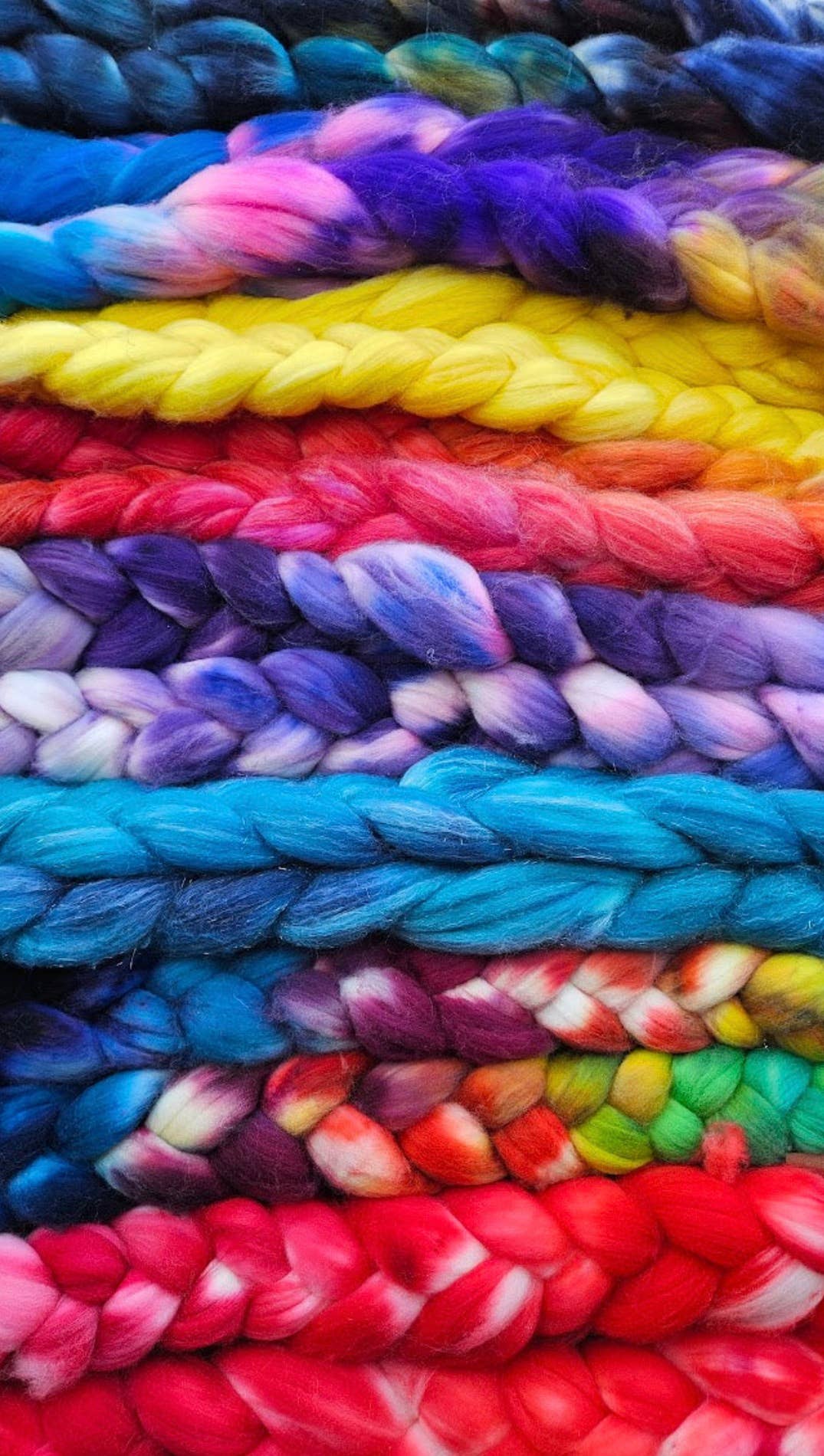 Koigu Fiber Merino Roving Braids