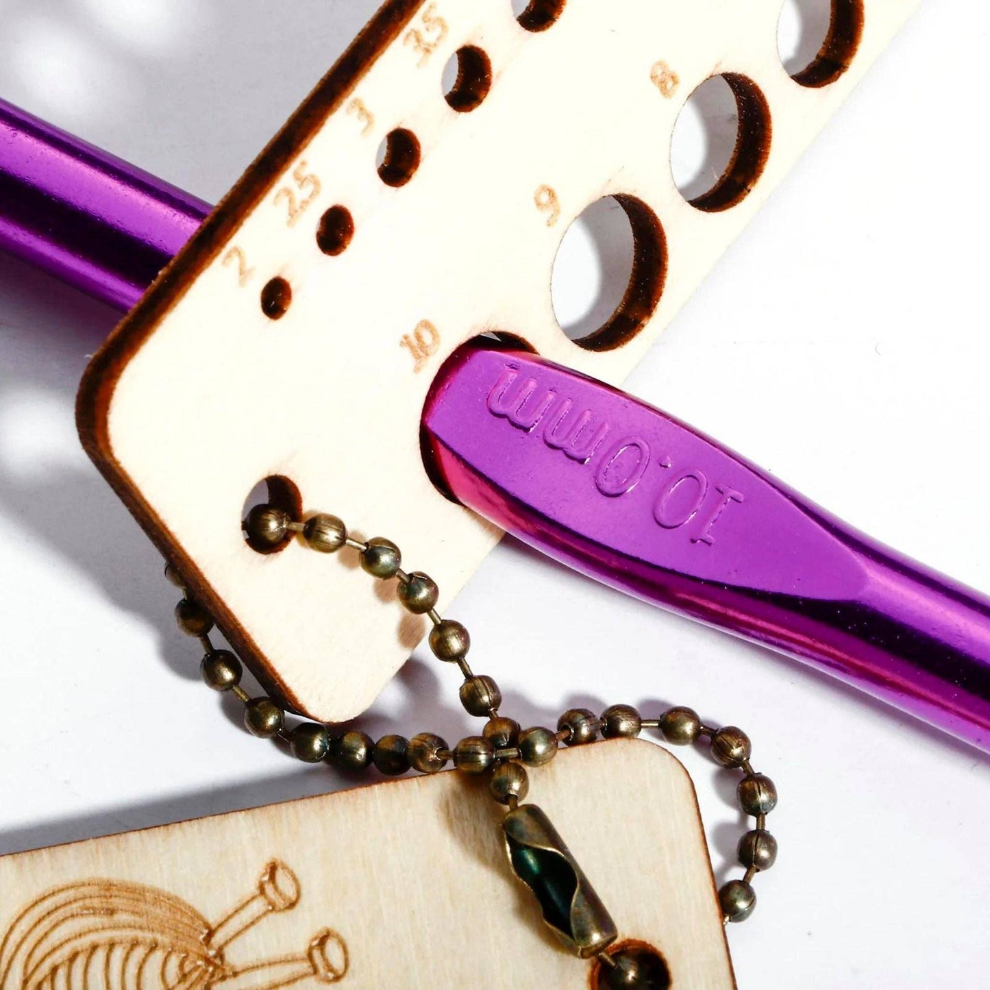 Darn Good Yarn Mini Wooden Knitting Gauge + Ruler