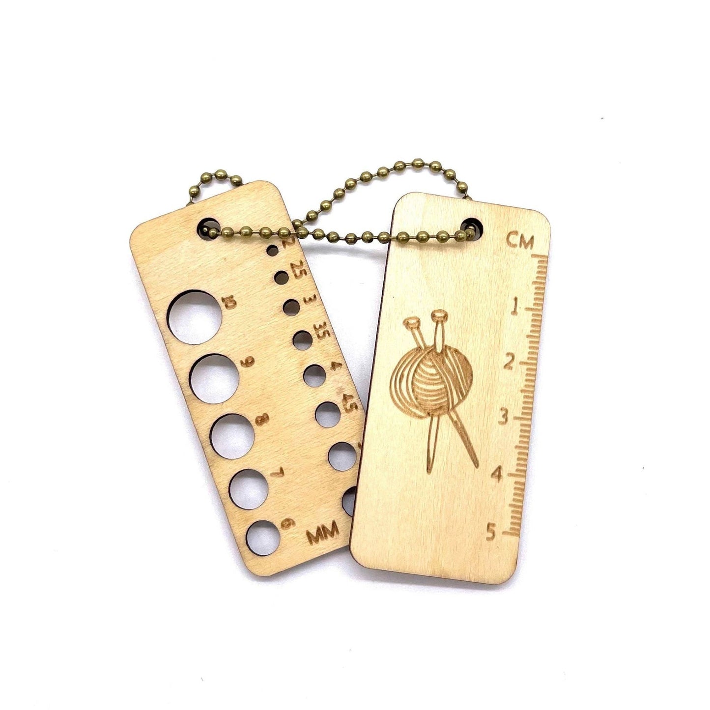 Darn Good Yarn Mini Wooden Knitting Gauge + Ruler