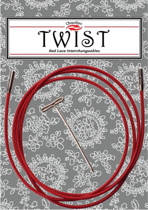 ChiaoGoo Twist Interchangeable Cable (Red)