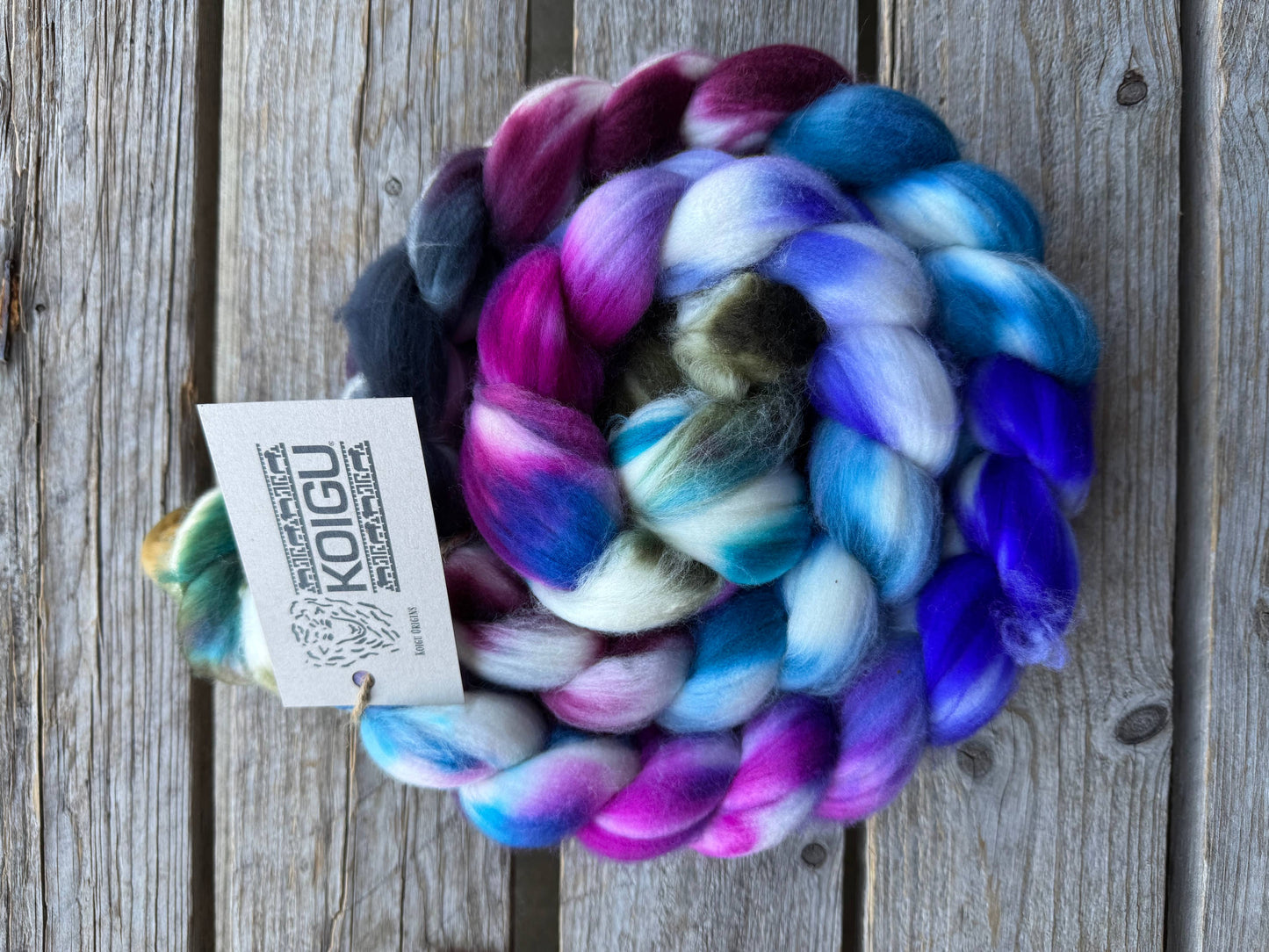 Koigu Fiber Merino Roving Braids