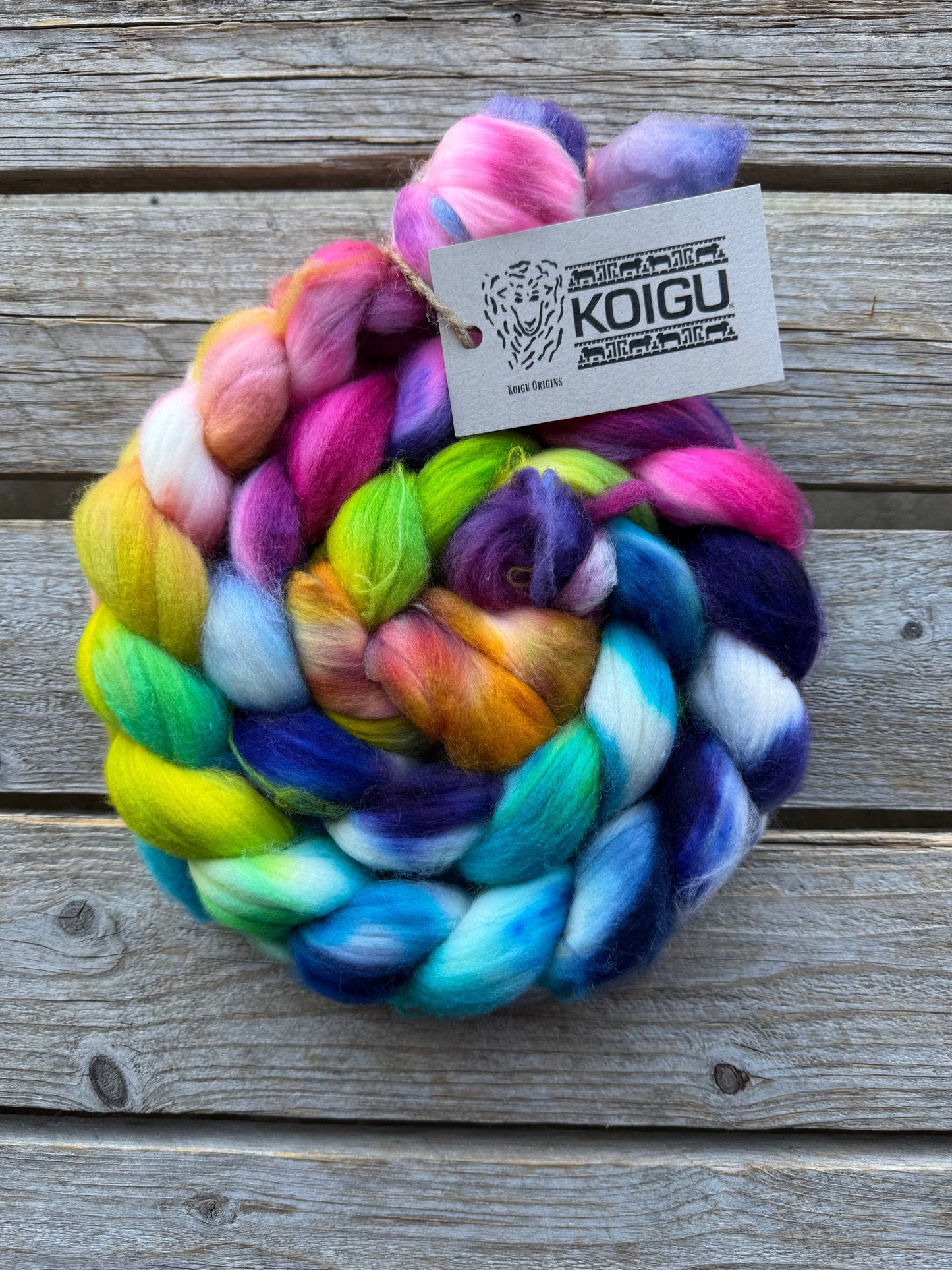 Koigu Fiber Merino Roving Braids