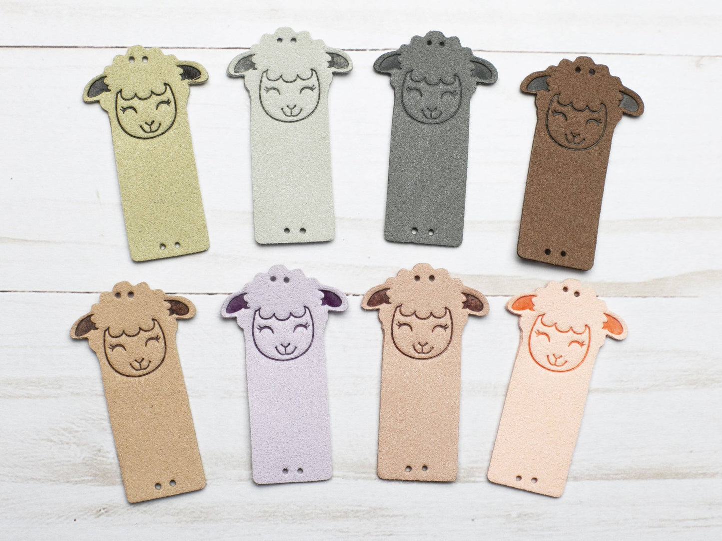 Fox and Pine Stitches Fold Over Tags