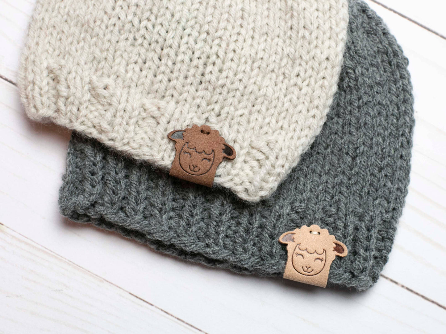 Fox and Pine Stitches Fold Over Tags