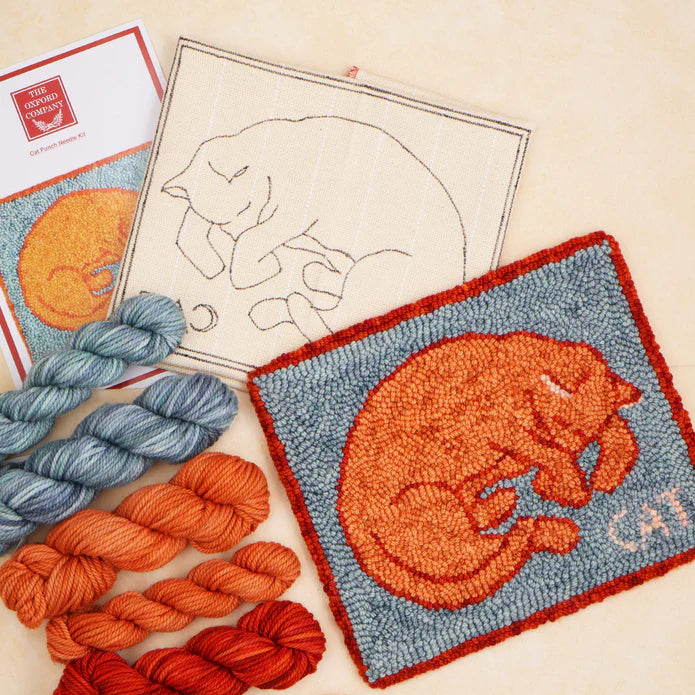The Oxford Company Cat Punch Needle Kit