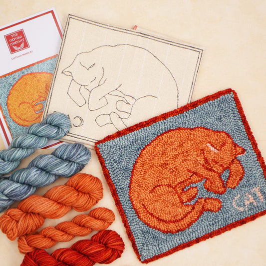 The Oxford Company Cat Punch Needle Kit