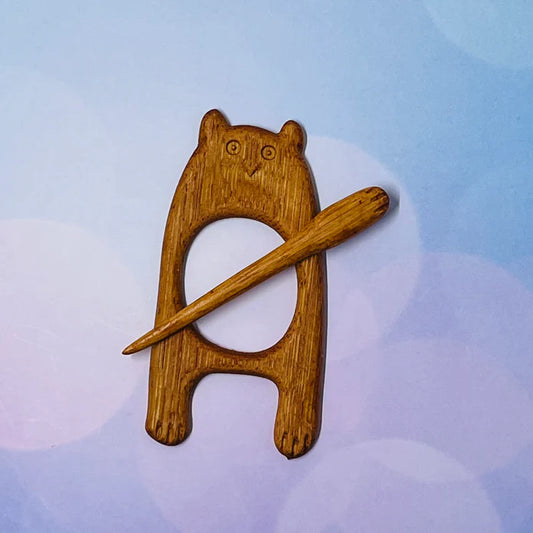 Coley Wooden Shawl Pin