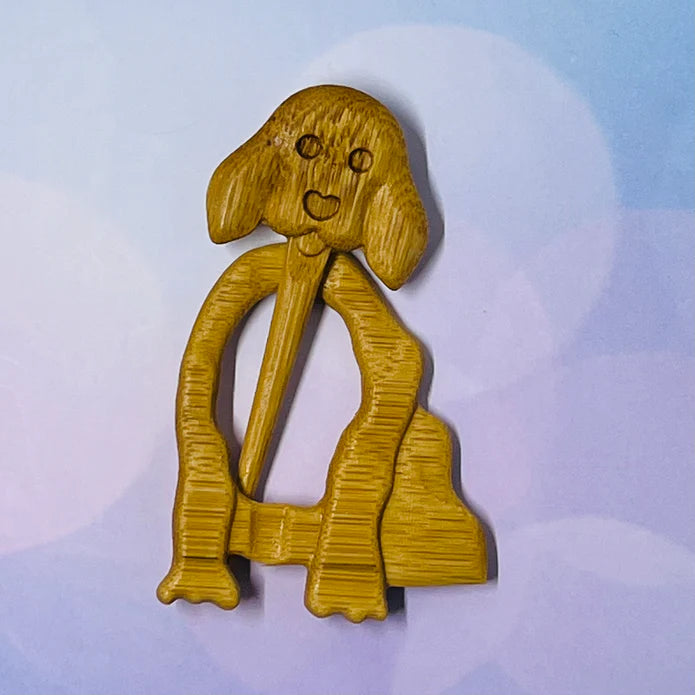 Coley Wooden Shawl Pin