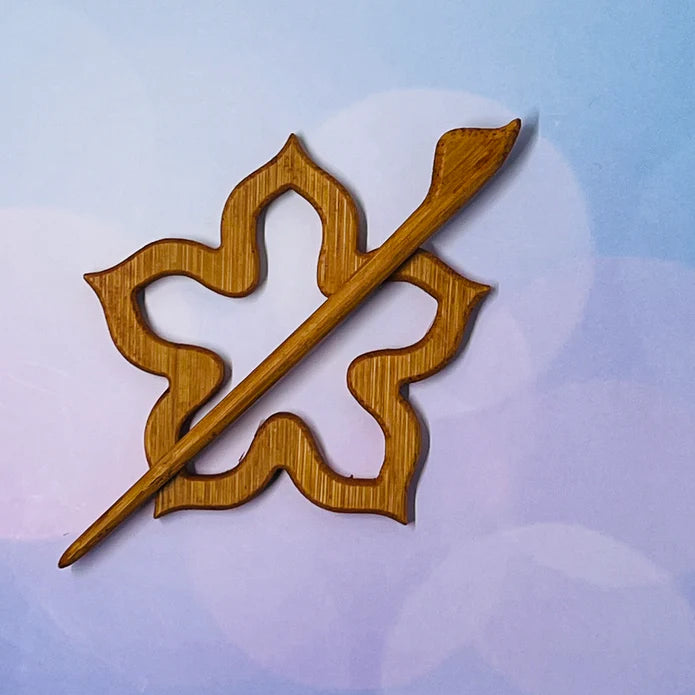 Coley Wooden Shawl Pin