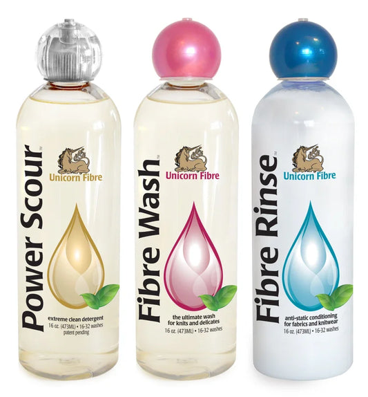 Unicorn Fibre Power Scour / Wash / Rinse 16oz Set