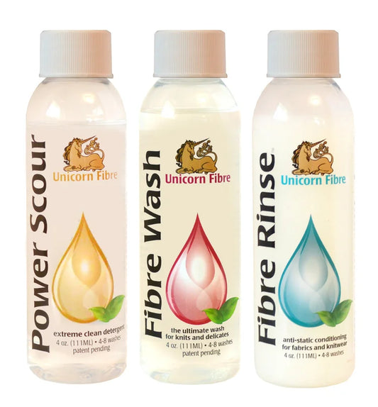 Unicorn Fibre Power Scour / Wash / Rinse 4oz Set