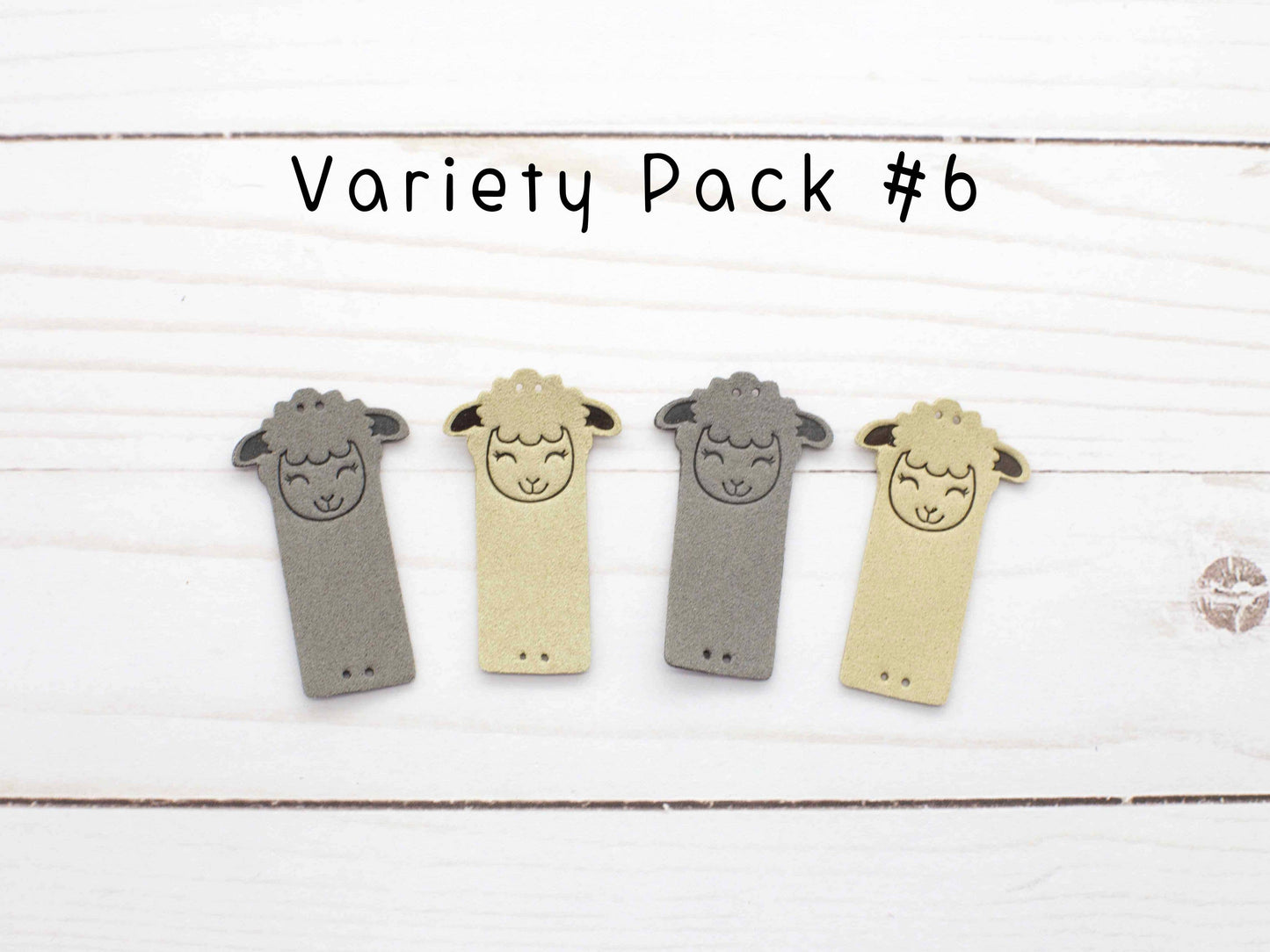 Fox and Pine Stitches Fold Over Tags