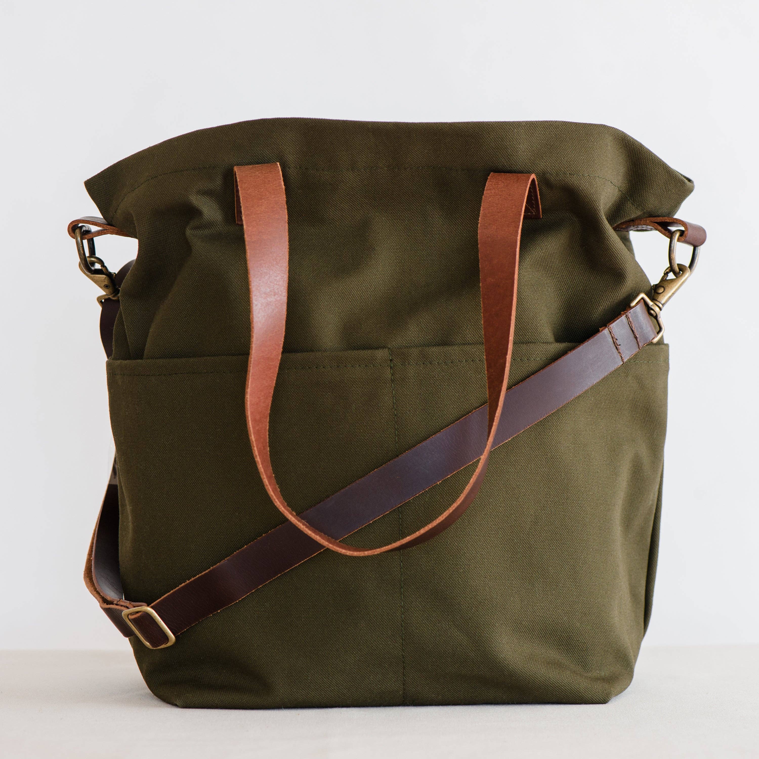Canvas crossbody project tote