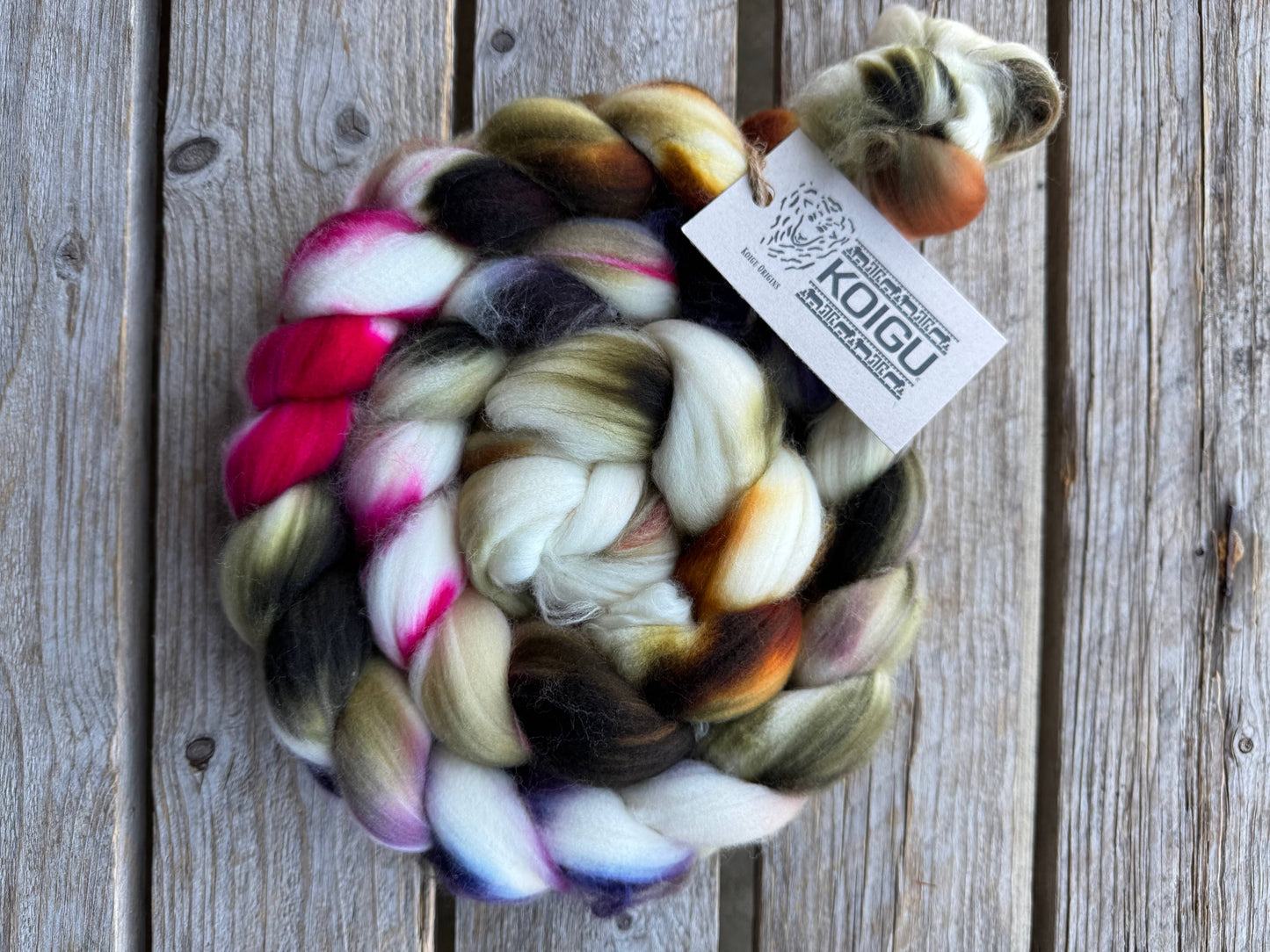 Koigu Fiber Merino Roving Braids