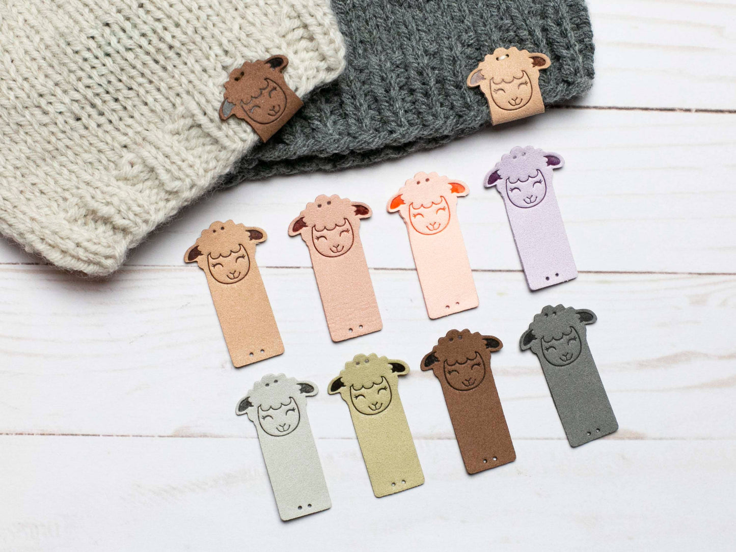 Fox and Pine Stitches Fold Over Tags
